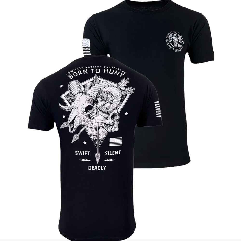 Howitzer Style Men's T-Shirt PATRIOT HUNT Military Grunt MFG